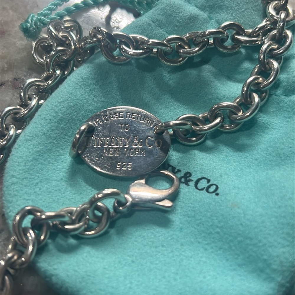 Return to Tiffany® Oval Tag Necklace - Picture 8 of 8